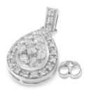 10k White Gold Round Cut Diamond Earrings (0.75 cttw, H-I Color, I1-I2 Clarity)-8