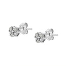 .925 Sterling Silver 1/10 cttw Prong Set Round-Cut Trio Diamond Stud Earrings (I-J Color, I3 Clarity)-7