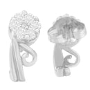 14K White Gold 1/2 cttw Round Cut Diamond Earrings (H-I, I1-I2)-6