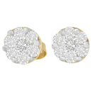 14K Yellow Gold 3/4 cttw Round Cut Diamond Stud Earring (I-J, SI2-I1)-4