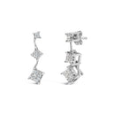 14K White Gold 1 cttw Princess Cut Diamond Earrings (G-H, VS1-VS2)-5
