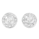 14K White Gold 1/3 cttw Round Cut Diamond Earrings (H-I, SI2-I1)-4