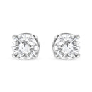 14K White Gold 3/4 Cttw Lab Grown Diamond 4-Prong Classic Stud Earrings (F-G Color, VS2-SI1 Clarity)-5
