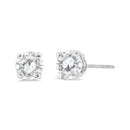 14K White Gold 3/4 Cttw Lab Grown Diamond 4-Prong Classic Stud Earrings (F-G Color, VS2-SI1 Clarity)-6