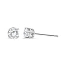 14K White Gold 3/4 Cttw Lab Grown Diamond 4-Prong Classic Stud Earrings (F-G Color, VS2-SI1 Clarity)-7
