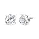 14K White Gold 3/4 Cttw Lab Grown Diamond 4-Prong Classic Stud Earrings (F-G Color, VS2-SI1 Clarity)-8