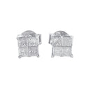 10k White Gold Diamond Stud Earrings (0.60 cttw, I-J Color, I2-I3 Clarity)-5