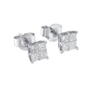 10k White Gold Diamond Stud Earrings (0.60 cttw, I-J Color, I2-I3 Clarity)-7