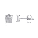 10k White Gold Diamond Stud Earrings (0.60 cttw, I-J Color, I2-I3 Clarity)-8
