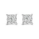10K White Gold Diamond Stud Earrings (3/4 cttw, H-I Color, SI2-I1 Clarity)-5