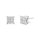 10K White Gold Diamond Stud Earrings (3/4 cttw, H-I Color, SI2-I1 Clarity)-6