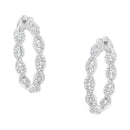 10K White Gold Diamond Hoop Earrings (1 1/2 cttw, H-I Color, I1-I2 Clarity)-5