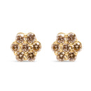 14K Yellow Gold 1.0 Cttw Diamond Floral Stud Earrings (J-K Color, VS2-SI1 Clarity)-1