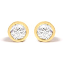 14K White Gold 1.0 Cttw Lab Grown Diamond Screw-Back Classic Bezel Solitaire Stud Earrings (G-H Color, VS2-SI1 Clarity)-10