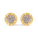 14K Yellow Gold Plated .925 Sterling Silver 1.0 Cttw Round Brilliant Cut Diamond Solitaire Milgrain Stud Earrings (K-L Color, I2-I3 Clarity)-20