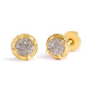 14K Yellow Gold Plated .925 Sterling Silver 1.0 Cttw Round Brilliant Cut Diamond Solitaire Milgrain Stud Earrings (K-L Color, I2-I3 Clarity)-21