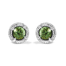 .925 Sterling Silver 1 cttw Treated Black Diamond Modern 4-Prong Solitaire Milgrain Stud Earrings (Black Color, I1-I2 Clarity)-6