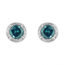 .925 Sterling Silver 1 cttw Treated Black Diamond Modern 4-Prong Solitaire Milgrain Stud Earrings (Black Color, I1-I2 Clarity)-12