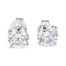 14K White Gold 1 3/4 Cttw Lab Grown Round Brilliant Diamond Solitaire Stud Earring (F-G Color, VS2-SI1 Clarity)-4