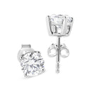 14K White Gold 1 3/4 Cttw Lab Grown Round Brilliant Diamond Solitaire Stud Earring (F-G Color, VS2-SI1 Clarity)-5