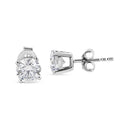 14K White Gold 1 3/4 Cttw Lab Grown Round Brilliant Diamond Solitaire Stud Earring (F-G Color, VS2-SI1 Clarity)-6