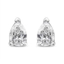 14K White Gold 1/2 Cttw Pear Shape Solitaire Lab Grown Diamond Stud Earrings (F-G Color, VS2-SI1 Clarity)-10