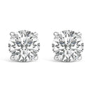 14K White Gold 1.00 Cttw Lab Grown Diamond Solitaire Stud Earrings-4