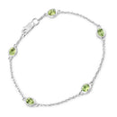 1.75 Carat Genuine Peridot .925 Sterling Silver Bracelet-1