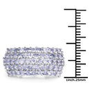 2.07 Carat Genuine Tanzanite .925 Sterling Silver Ring-3