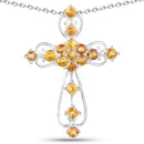 2.24 Carat Genuine Yellow Sapphire .925 Sterling Silver Pendant-1