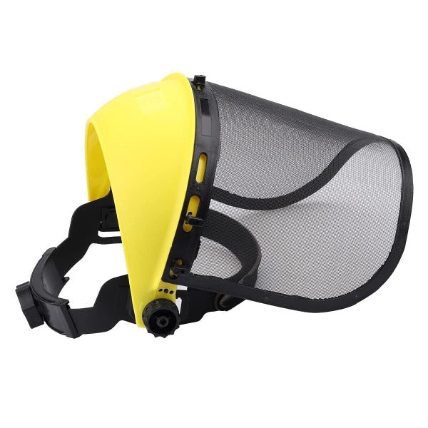 Hipa Safety Face Shield with Mesh Visor for Weed Eating Whacking Yard Work Mesh Face Shield Chainsaw Protective Helmet - 0