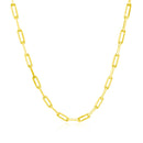 14K Yellow Gold Paperclip Chain (2.5mm)-2