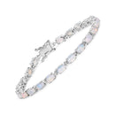 5.94 Carat Genuine Ethiopian Opal .925 Sterling Silver Bracelet-1