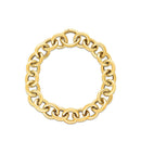14k Yellow Gold Round Link Bracelet (11.60 mm)-2