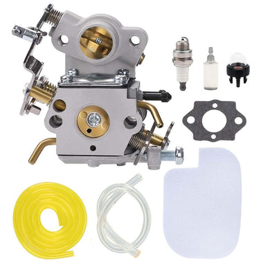 C1M-W26C P3314 Carburetor Kit for Poulan Pro PP4218 PP4018 PP3816 PPB3416 PP3516 PP3416 42cc Chainsaw 545070601 530035590 W 530057925 AirFilter