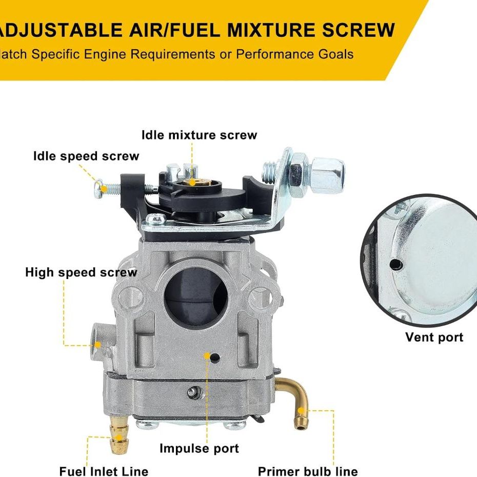 Hipa WYK-406 Carburetor Kit For Echo PB-770 PB-770H PB-770T Backpack Blower Replace # A021001870 A021003940