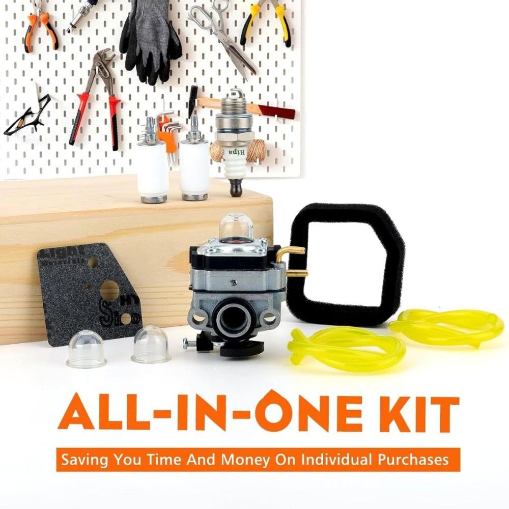 RY253SS Carburetor Kit for Ryobi RY252CS RY251PH RY254BC 25cc Trimmer Brushcutter Parts Replace 307160001 307160011 - 0
