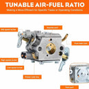 Hipa PR4218 Carburetor Fit for Poulan Husqvarna PL3816 PD4218 PL3314 PR4016 PD4016 Chainsaw Replace 596786602 with Air Purge Primer Bulb-4