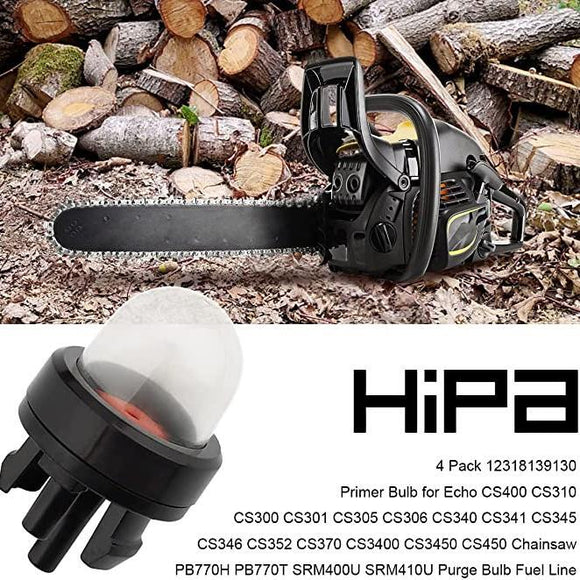 Hipa Snap in Primer Bulbs Air Purge Pump 188-512 for Husqvarna Stihl Craftsman MTD 791-683974B Ryobi 683974B Oregon 49-088 for 2-Cycle Small Engine (10 Pack)