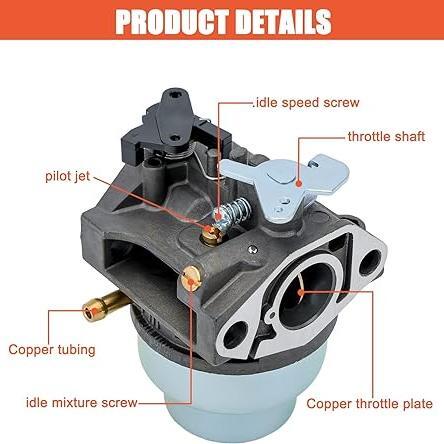Hipa Carburetor Kit for Honda GCV160 GCV160A GCV160LA GCV160LE Engine HRT216 HRB216 HRR216 HRS216 HRZ216 Lawn Mower # 16100-Z0L-023 16100-ZM0-804