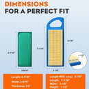 Hipa Air Filter Cleaner For John Deere LA100 LA105 LA110 LA115 X110 Z225 Mower Briggs & Stratton 594593 698083 697634 791858 697153 795115 GY20573-5