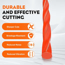 .095 5-Pound by 1889-ft Round Twist Commercial Trimmer Line in Spool Weed Eater with 2.4 mm/095-Inch Line Cutter Orange SOAK for 24H Before Using-4