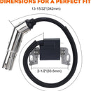 Hipa 595304 Magneto Armature Ignition Coil for Briggs & Stratton 799650 592841 795315 Intek OHV Engine Poulan Craftsman MTD Troy-Bilt Mower Engine-2