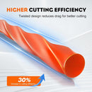 .095 5-Pound by 1889-ft Round Twist Commercial Trimmer Line in Spool Weed Eater with 2.4 mm/095-Inch Line Cutter Orange SOAK for 24H Before Using-8