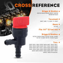 10-Pack 494769 90 Degree 1/4 Inline Fuel Shut Off Valve for Briggs & Stratton 698181 494539 697944 Tecumseh 35857 Mower Generator Pressure Washer-2