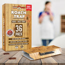 Roach Traps Indoor Sticky (18 Pack) - Glue Traps for Roaches Bug Traps with Roach Bait Traps - Long Lasting Non-Toxic Children and Pet Friendly - Trap a Pest-10