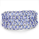 2.47 Carat Genuine Tanzanite .925 Sterling Silver Ring-3