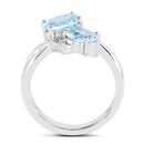 2.55 Carat Genuine Blue Topaz .925 Sterling Silver Ring-2