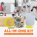 C1M-W26C P3314 Carburetor Kit for Poulan Pro PP4218 PP4018 PP3816 PPB3416 PP3516 PP3416 42cc Chainsaw 545070601 530035590 W 530057925 AirFilter-2