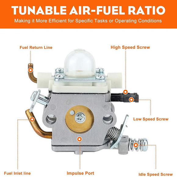 Hipa PB580T Carburetor Kit for Echo PH580 PH250 PB403H PB403T PB460LN PB461LN PB413H PB413T Backpack Blower # C1M-K77 C1M-K42B C1M-K76